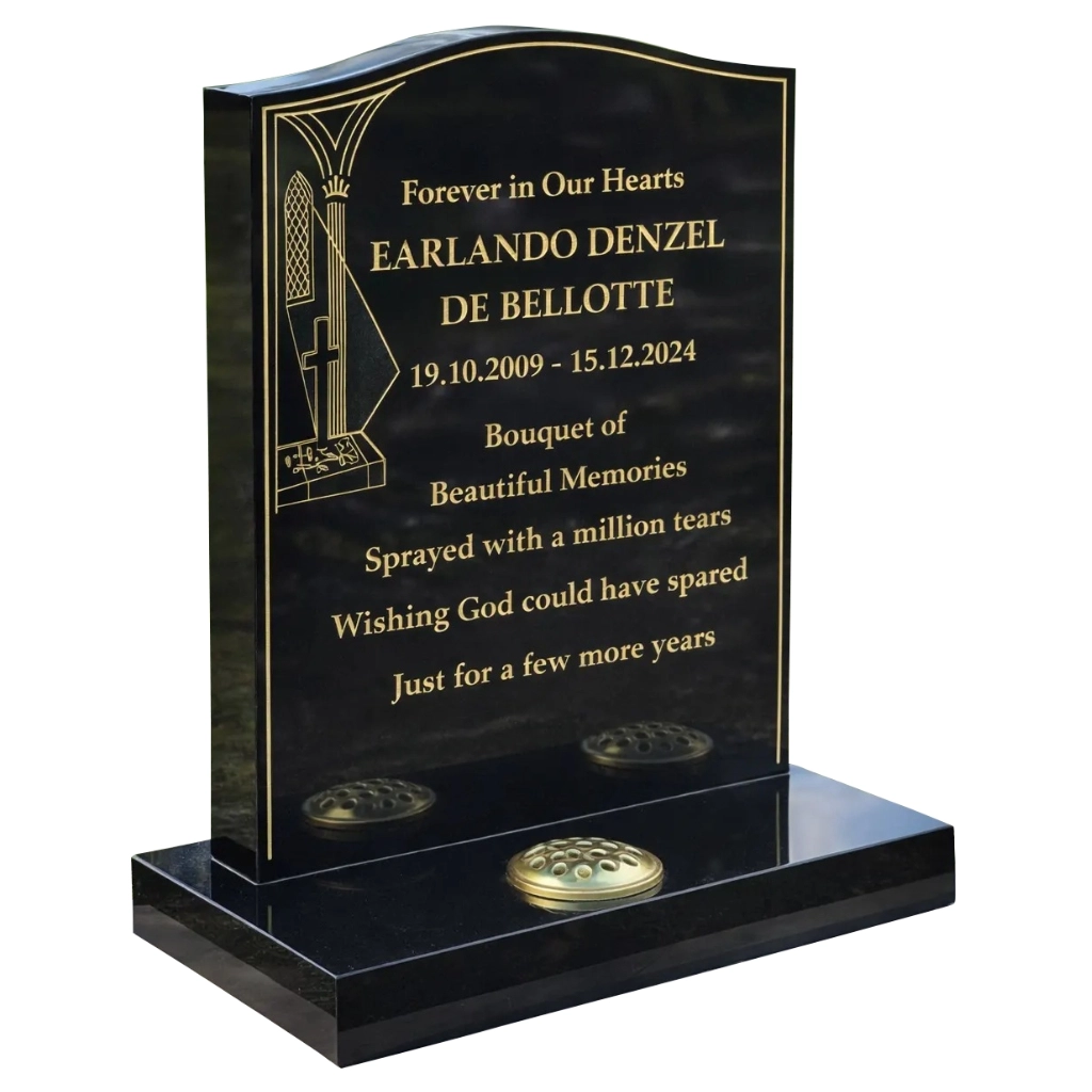 granite headstone – The Sanctuary by Churchill Memorials